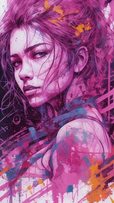 strong warrior princess, centered, key visual, intricate, highly detailed, breathtaking beauty, precise lineart, vibrant, comprehensive cinematic, Carne Griffiths, Conrad Roset, (the most beautiful portrait in the world:1.5), postapocalypse, swpunk, analog...