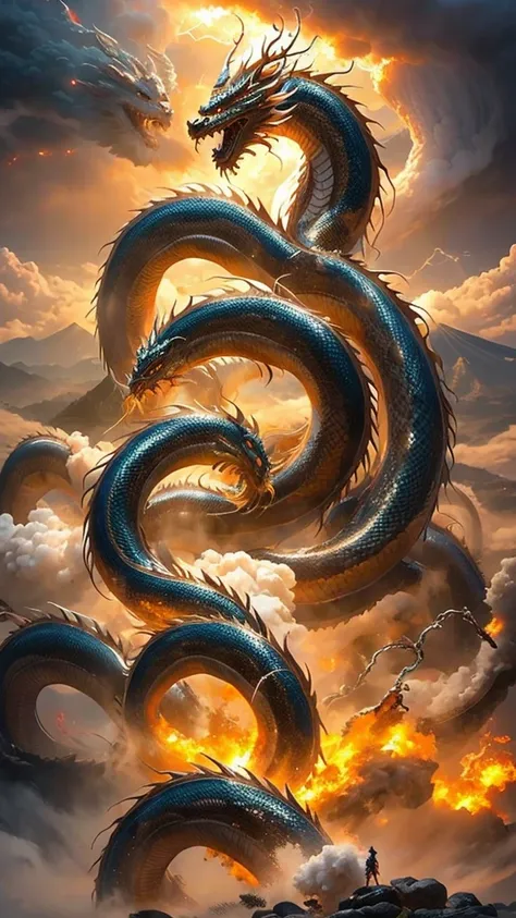 chinese dragon 、 battle over mount fuji in japan、dragon god、 long like a snake、fire dragon and water dragon 、tang long 、lightnin...