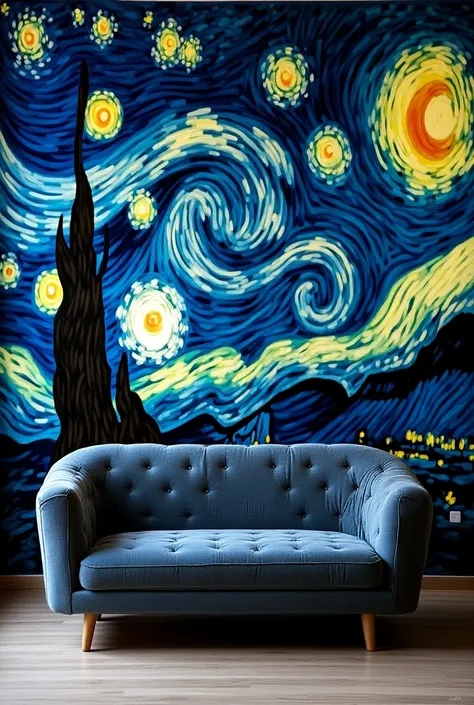 vangot starry night themed sofa