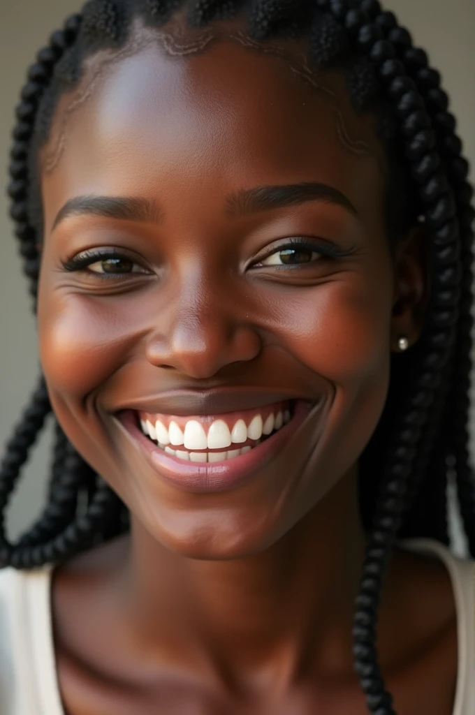 Smiling black woman