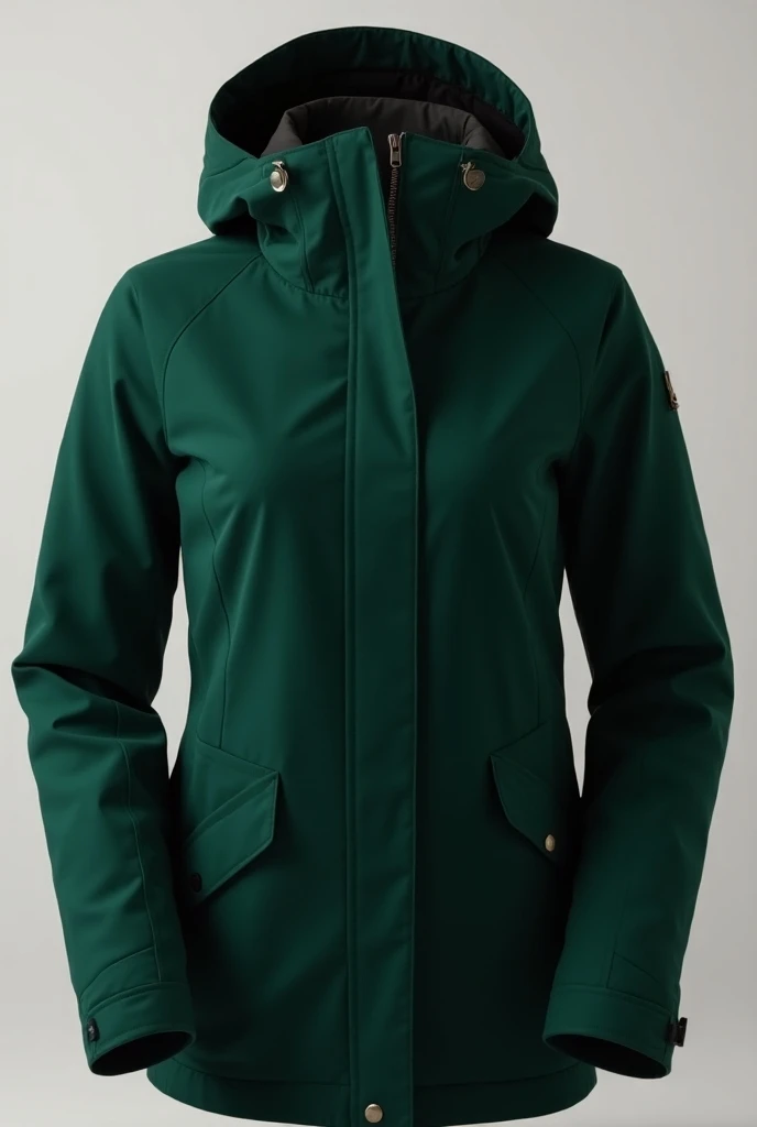 A dark green jacket for men and women 
 But warmer jacket separate it that combines men separately and women 
A dark green warm jacket 
Perfect now send it to me for a woman 
With the same design as the man with a green fabric that is water proof 