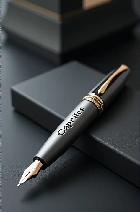  Ferrari-like fountain pen with the word "Capriles "