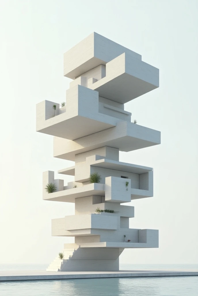 Architectural design that plays with algebra and geometry
