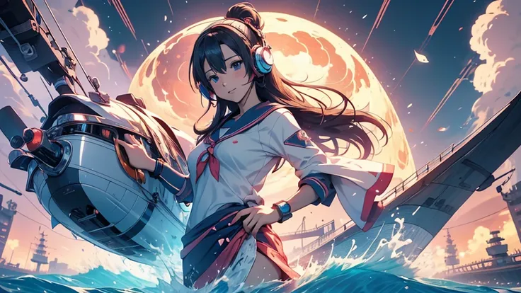 woman wearing headphones、 Anime style  4 k, anime wallpaper 4k, anime wallpaper 4k, 4k anime wallpaper, Anime Art Wallpaper 4K, Anime Art Wallpaper 4K,  Anime style . 8k, Anime atmosphere, Ultra HD Anime Wallpaper, Anime Art Wallpaper 8K, Anime Background,...