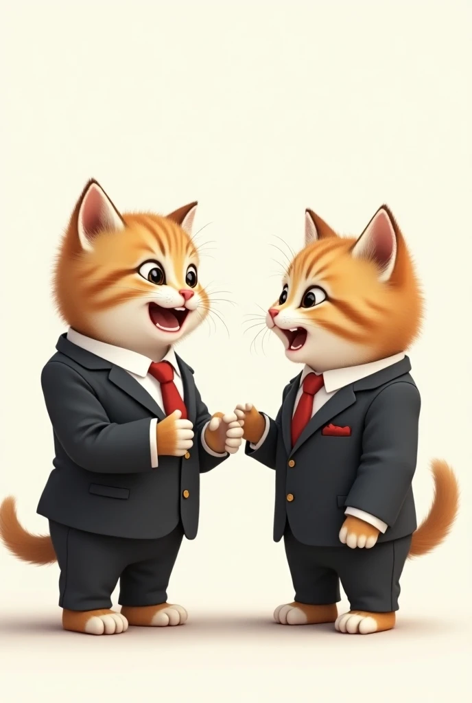 Image of talking kittens that have suits