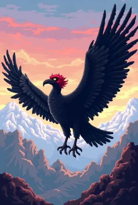 Condor in pixel

