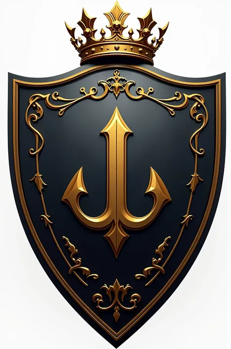  Create me the best soccer shield ,  are being used that has a diamond shape and has a crown on top,  where the colors black , grey and gold,  where also .  Say at the bottom  "IMPERIAL "  with the best letter 