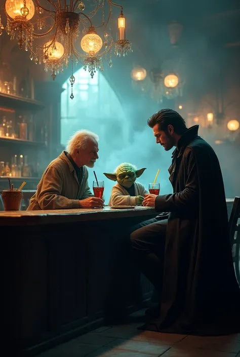 Doctor Who, Yoda et Dracula au bar de dieu