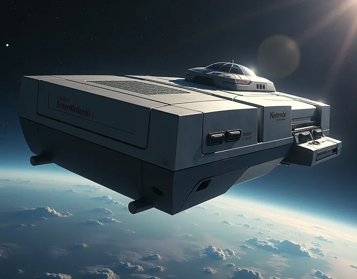 Meanwhile, out of Earth ... A giant Nintendo ship is getting closer to Earth!