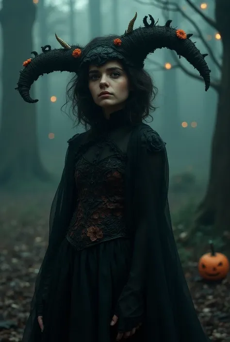 Costumed, （（Halloween））, anime, 1girl,,Illusion,  Art by Brandon Woelfel and (Alex Grey:1.07), Dreamlike art, high detail,  dramatic and intense lighting , Complex, 8k, ((Advanced Details)), Cinema Lighting, dramatic light, intense, Sharp focus, Best Quali...