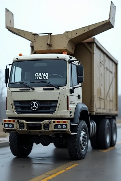  Truck tronton 3d wingbox inscribed "GAMA TRANS "  on the windshield 