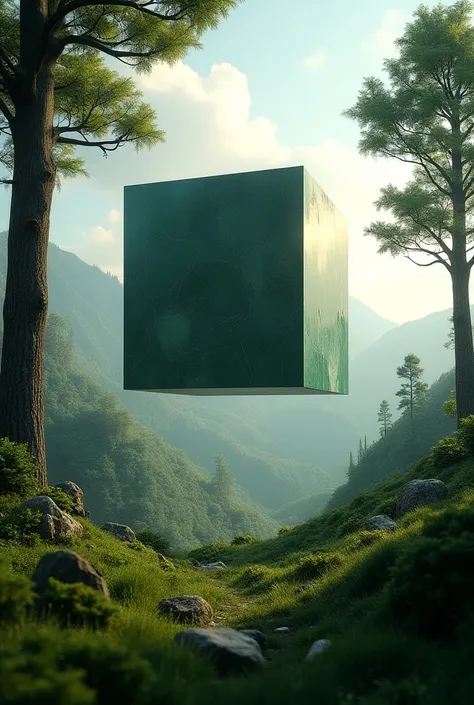 Infinite three-dimensional cube in nature