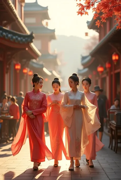 Chinese women on the street