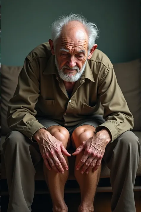 old man knee pain