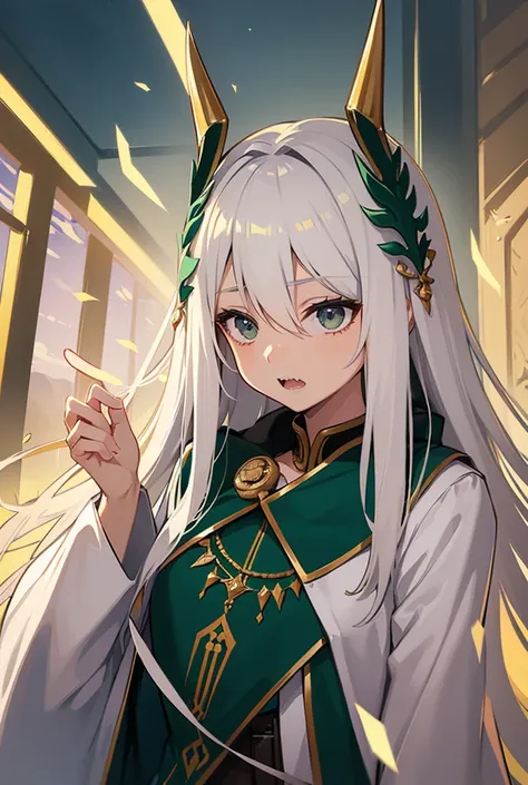 (zuzki)
(female)
(polearm)
(dendro)
(mostly quiet most of the time)
(sumeru)
(sharp teeth )
(Windsor tan)
white hair with dark green stripes 
black eyes
enfp
research
Aroace + bi