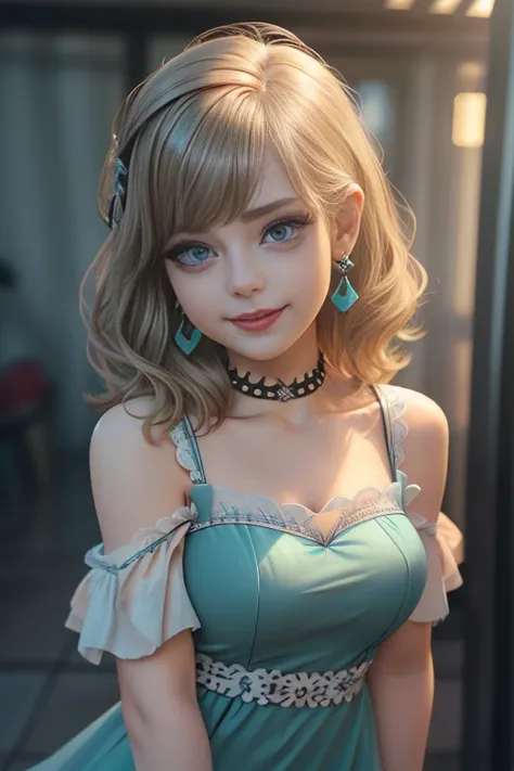 (The best quality, 4k, 8k, High Resolutions, masterpiece:1.2), ultra detailed, detailed face, Detailed lips and eyes......, cute makeup , attractive appearance, expressive face, realist,
TO BREAK  Loud ,beautiful caucasian woman with shoulder length messy ...