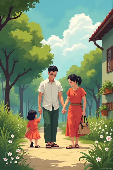 
 The Nhan Loi family lives in a nice little rented house in Vinh Linh.  Her husband ,  Brother Nhan ,  who worked at the factory in Hue .  Cong being busy keeps him away from home ,  only returned once a week .

 Sister Loi , his wife ,  was an office wor...