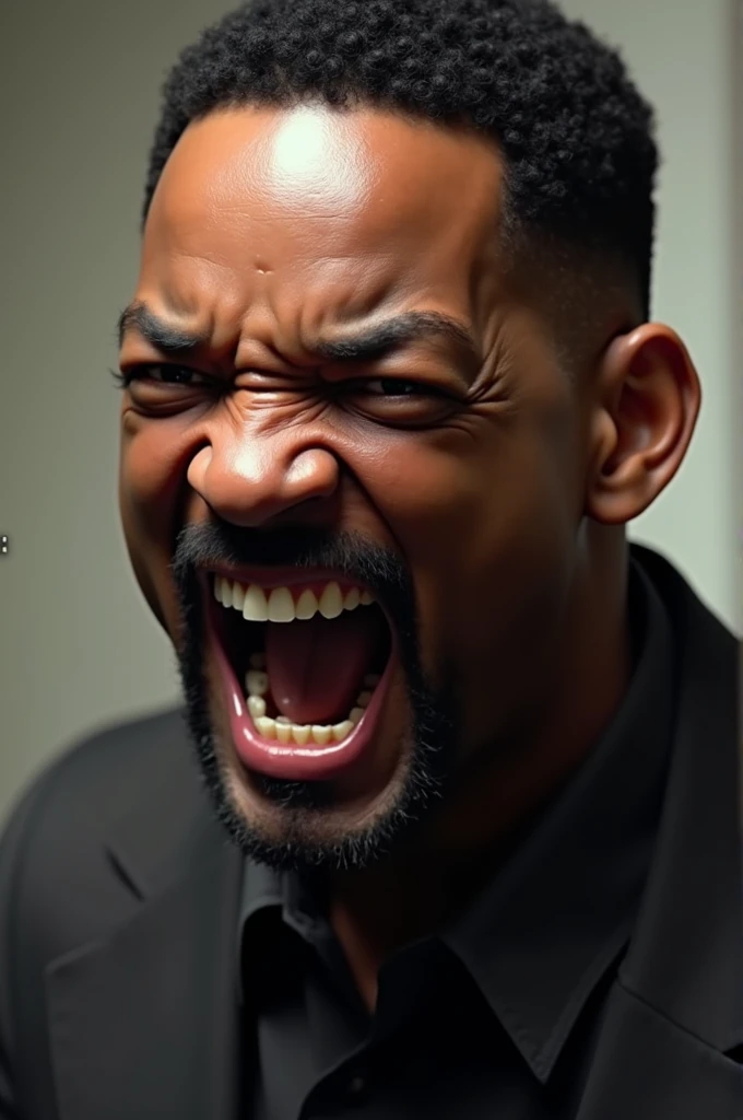 Create the image of the famous angry Wil Smith 