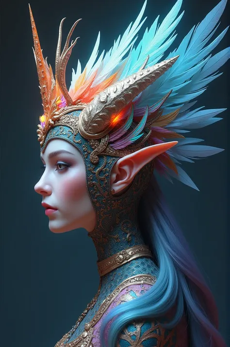 Headdresses based on creatures from myth and legend, such as phoenixes, dragons, or unicorns. Incorporate feathers, scales, and glowing elements for a magical touch.