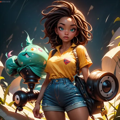 Disney, Pixar (Style: Pixar, Cartoon, trending on artstation, ((high quality:1.2), (masterpiece:1.2)) , (8k resolution) , high details, incredibly absurdres, color connection, colorized, colorful) , detailed art stylized by Dmitry Kustanovich and Duy Huynh...