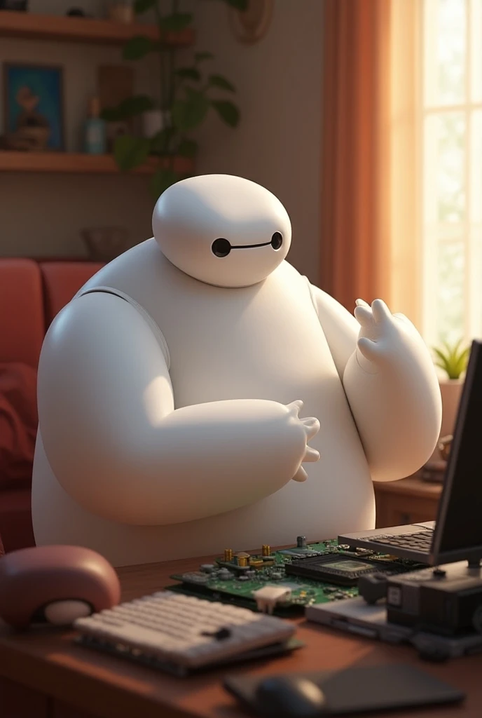 Baymax fixing computer