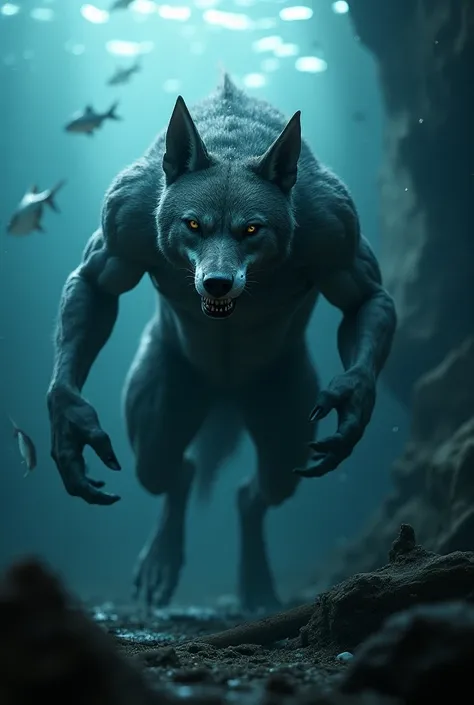 Mix breed of wolf and shark