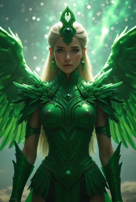 Green Peacock armor for Female  Saint Seiya 