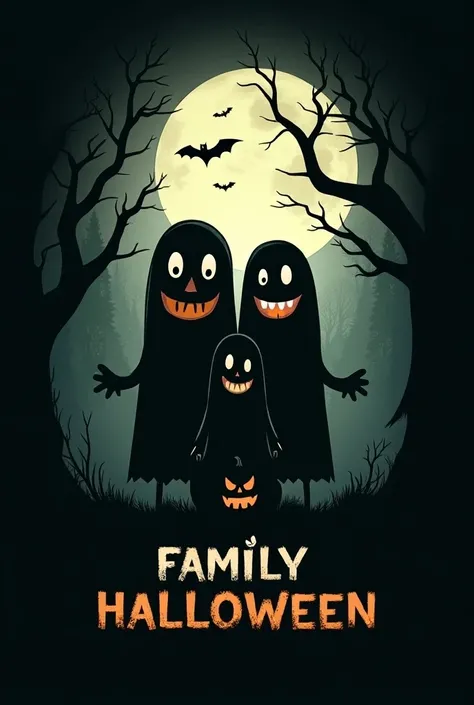 Family wellness logo but refurbished Halloween mode