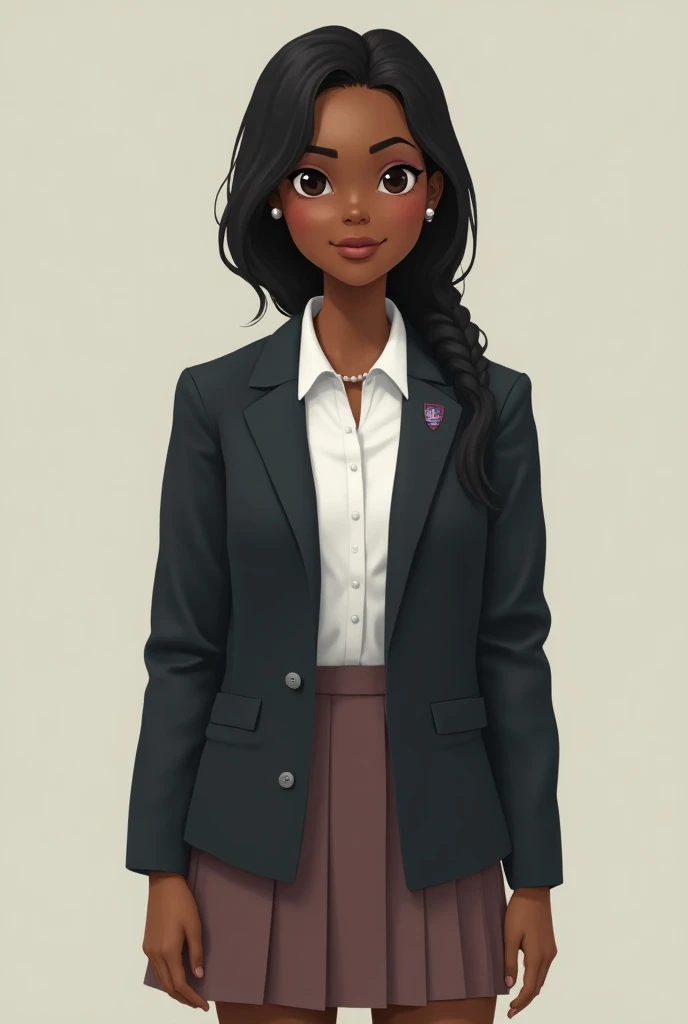 black female aged around s wearing school uniform