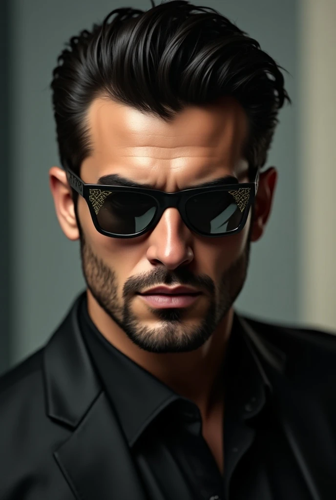 handsome guy with arabic shades