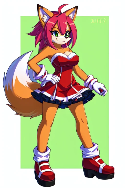 sonic the hedger by on devite, tonic the fox, furries wearing tails, female furry mini cute style, sonic oc, female fursona, by :5 sexy: 7, tails worn, female rouge assassin, female fox, from sonic, an anthro fox, foxy, amy rose red dress, foxgirl, art in ...