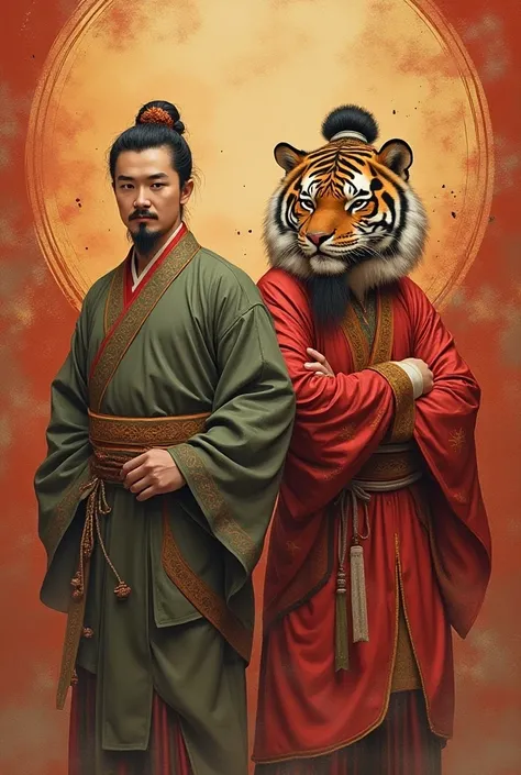 Shendi 、 Yu Lui is a pair of gatekeepers ， They are a pair of brothers ， to deal specifically with demons that harm people ， tied these demons to feed the tigers 。 and paper was not invented yet , People draw God tea on two peach boards、 Yu Leis portrait ,...