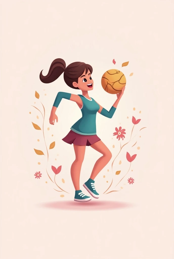 Handball logo
 girly