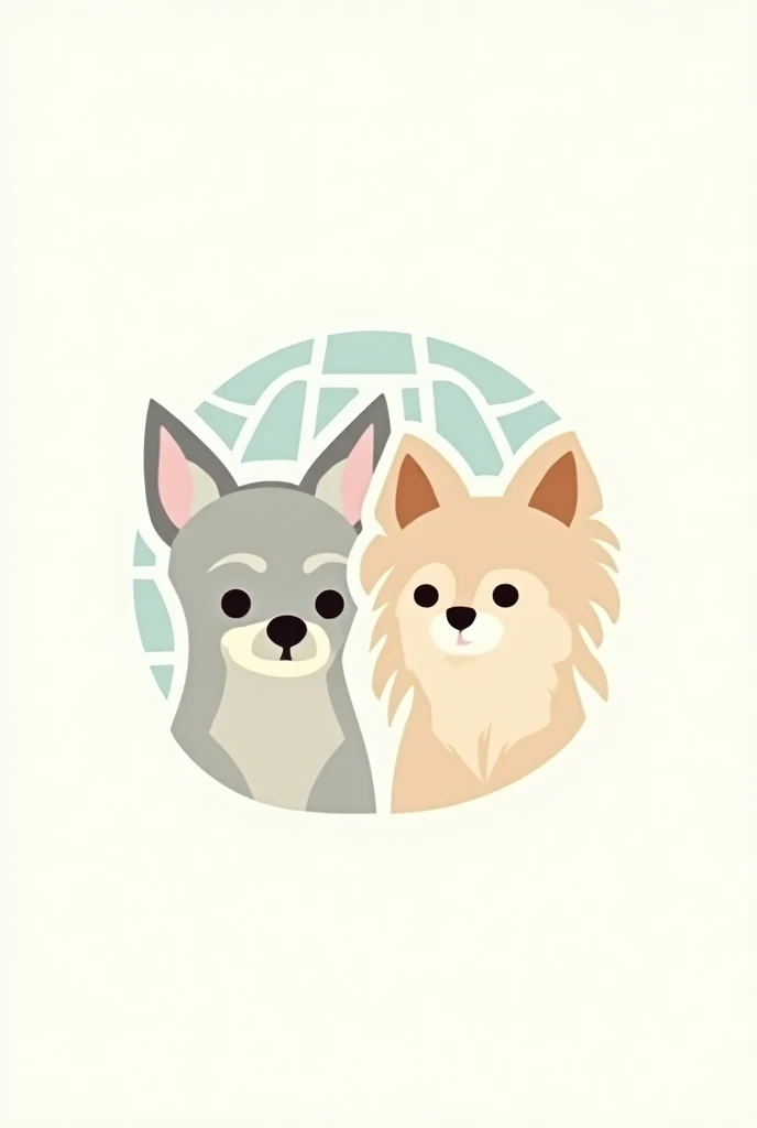 Create a logo for a livestock company
Chiouaoua and Pomeranian Dwarf Spitz with Behind the World