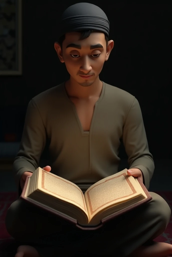  3d real s reading the Quran  