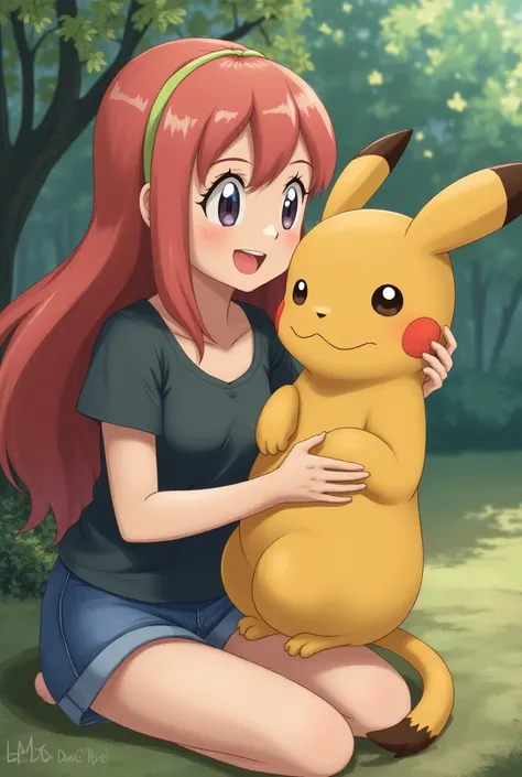 Misty from Pokemon giving her pussy