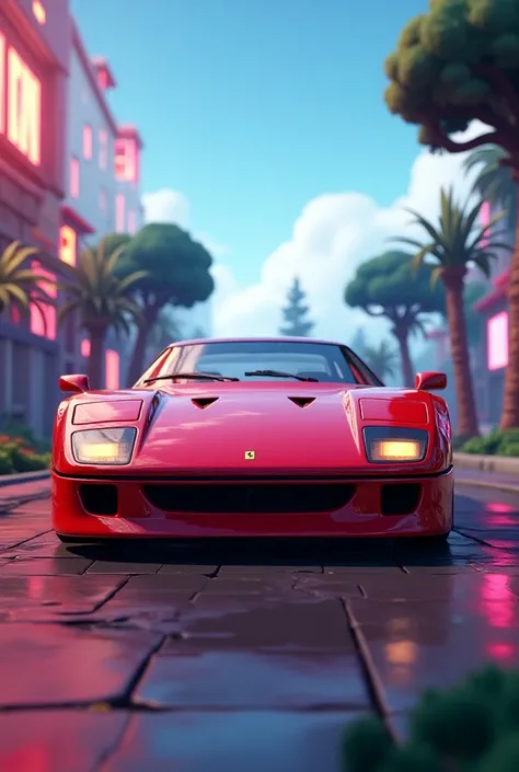 Une apparition dune Ferrari f40 dans fortnite 