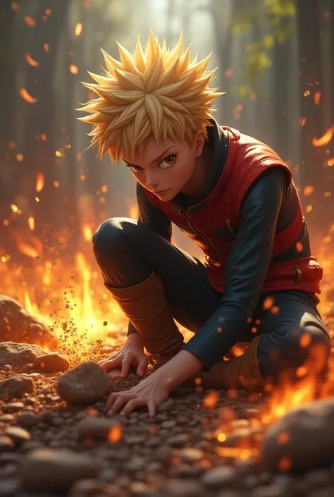 bakugo katsuki jerking his bog hard dick