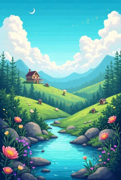 Pixel art, wallpaper, hd, beautiful, aesthetic