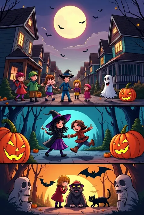 Comic 9 pictures about Halloween 
