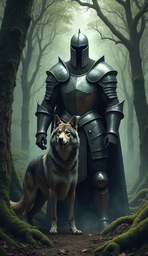 Wolf Knight  (Germany):  A strong knight ， wears steel armor ，There was a wolf next to him， defends the shady forest against invaders。