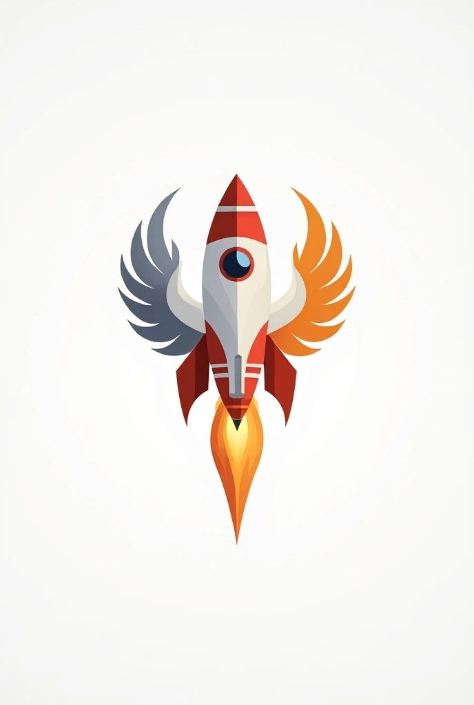 Rocket logo with the name “Phoenix” and a Phoenix bird in the logo