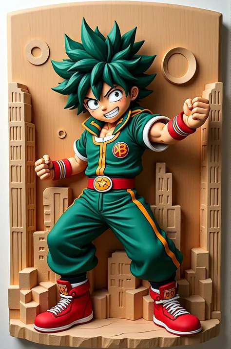 Create Izuku Midoria by making an oyudo 