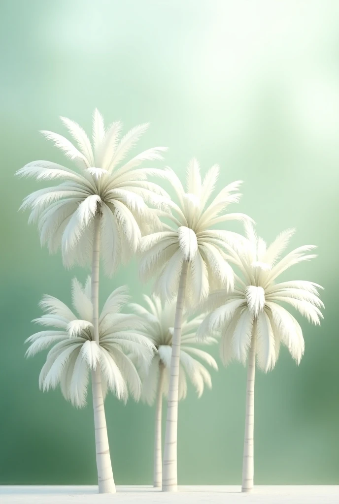 White palm ，a lot of，Promising，There is bokeh， a little bigger