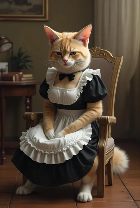 Furry protogen woman dressed as a maid sitting waiting for orders from her master pussy hentai nude 