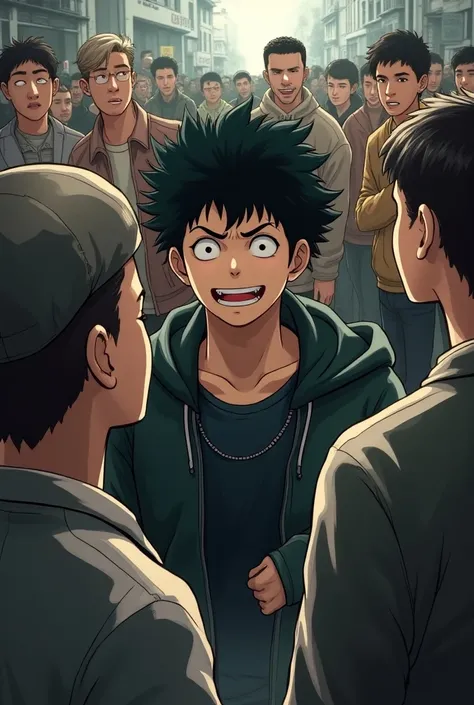 Izuku qui fait caca devant tout le monde 
