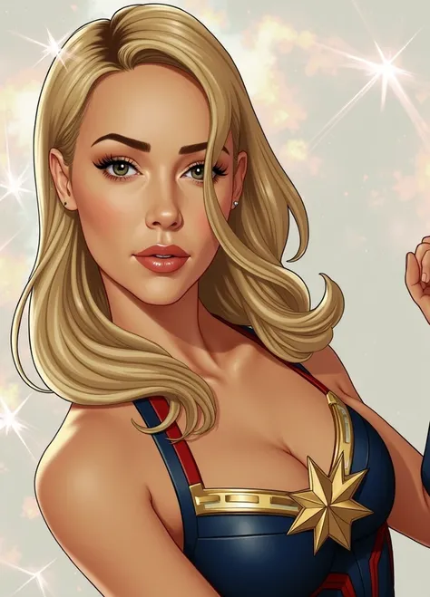 Kaley Cuoco as capitã marvel
