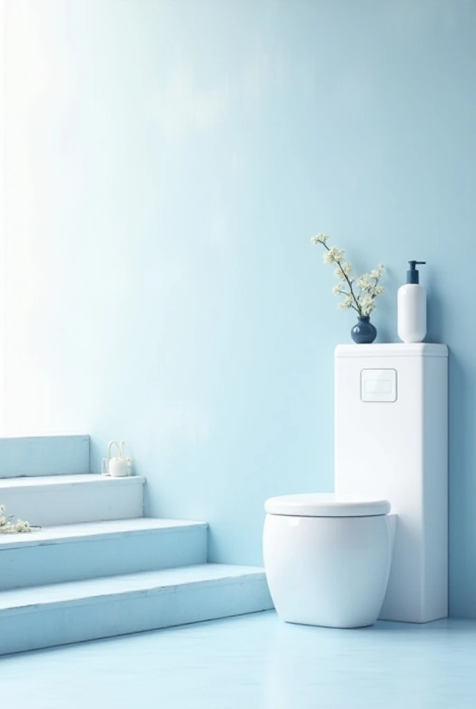 An image that demonstrates the freshness of a bathroom but without the image of a bathroom and with white and navy blue tones,Another one but without a bathroom