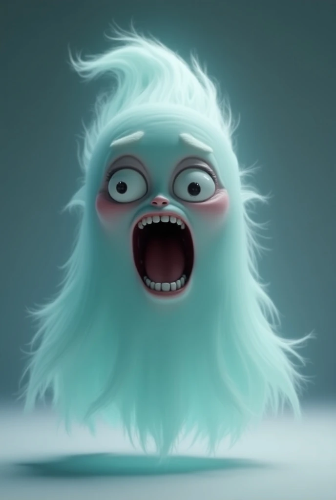 Very very shocked Jin (ghost)
3d animation Disney inspired funny horrible image 