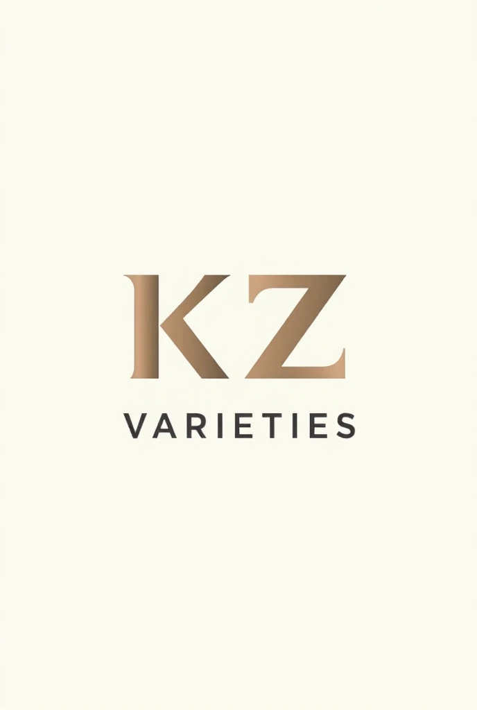 Create a logo with the name KZ VARIETIES